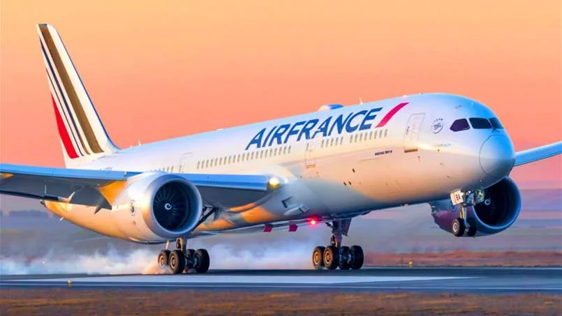 Air France A350 Chicago flight return