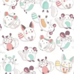 Decoration pink chinchilla pattern tw2gte