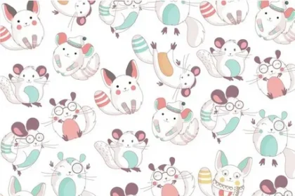 Decoration pink chinchilla pattern tw2gte